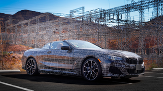 Here's the New BMW 8 Series Convertible Feeling the Heat in the Desert